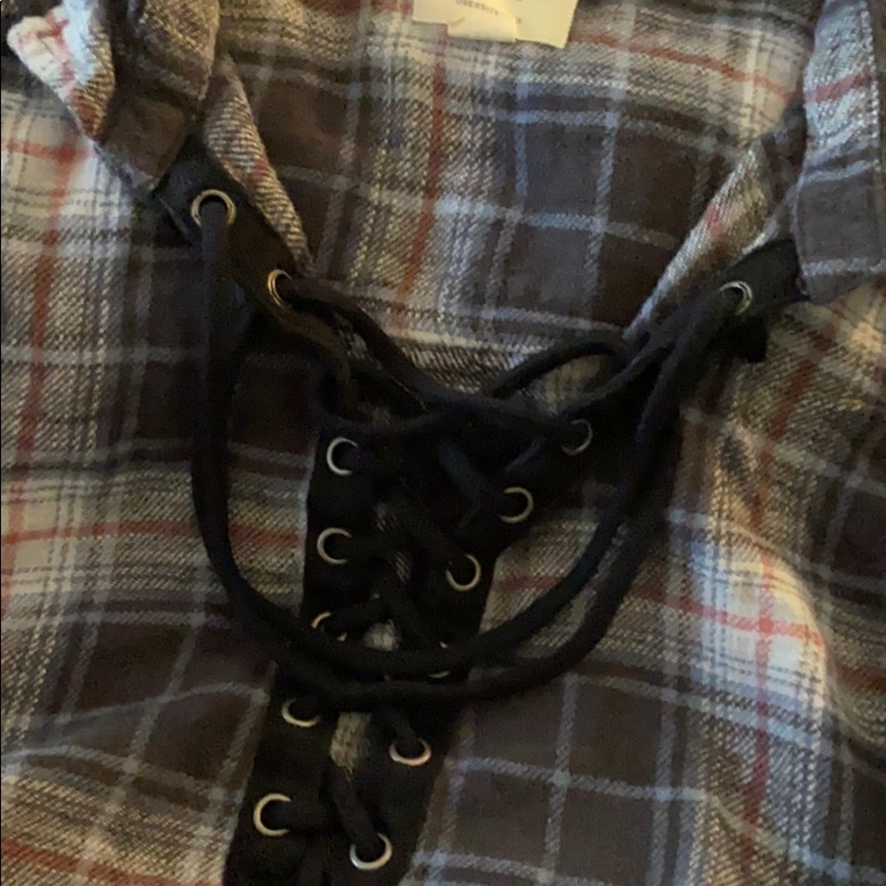 Womens american eagle xl flannel shirt